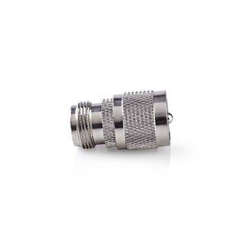 Nedis Satellite & Antenn Adapter | PL259 Hane | N Hona | Nickelplaterad | 75 Ohm | Rak | Metall | Silver | 10 st. | Plastpåse