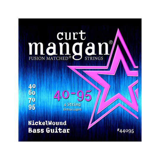 Curt Mangan 44095 Nickel Wound elbas-strängar 040-095