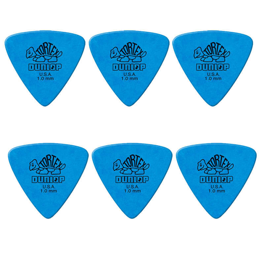 Dunlop Tortex Triangle 1,0 mm plektrum (6 st.)