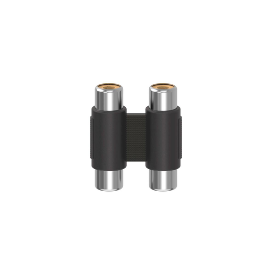 HAMA Adapter Audio 2xRCA Hona-Hona Svart