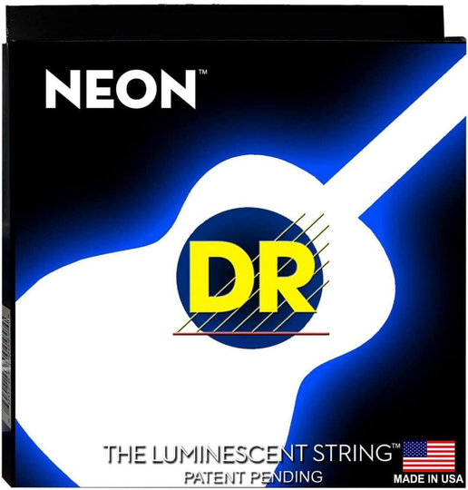DR Strings NWA-11 Neon White western-gitarr strängar, 011-050