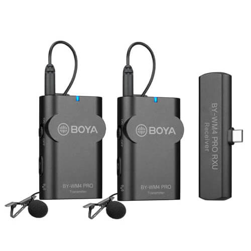 BOYA Mikrofon Lavalier x2 Trådlös BY-WM4 Pro K6 USB-C