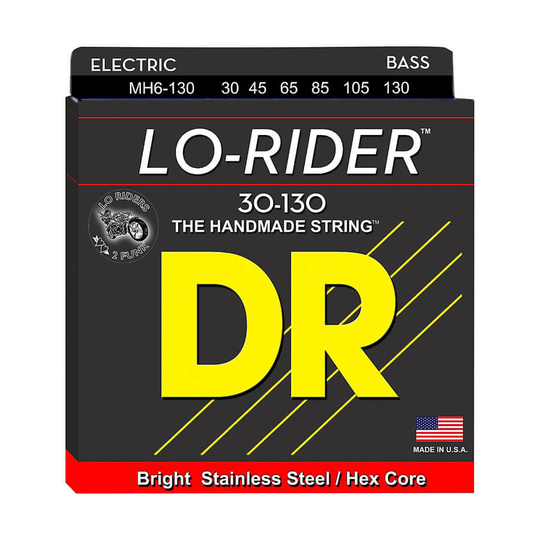 DR Strings MH6-130 Lo-Rider 6-strängad el-bas-strängar, 030-130