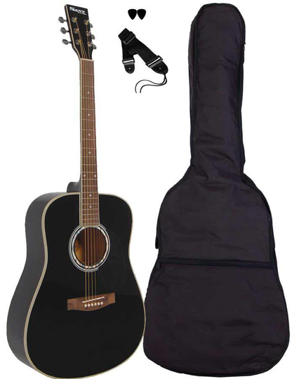 Sant Guitars AC-80-BK stålsträngad gitarr black