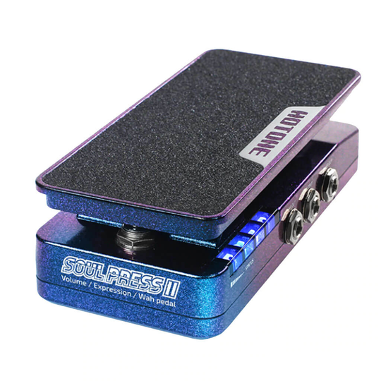 Hotone SP-20 Soul Press II expression, volume- og wah-pedal