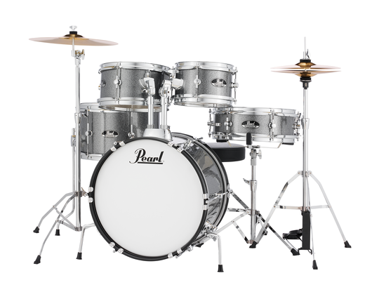 Pearl Roadshow Jr. Trumset inkl. Hårdvarupaket och cymbaler (Grindstone Sparkle)