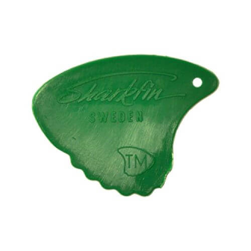 Sharkfin GP 103 Relief, Extra soft, Green plektrum (10 stk)
