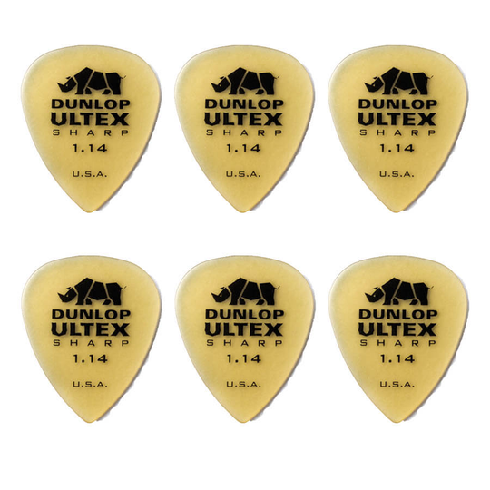 Dunlop Ultex Sharp 1,14 mm plektrum (6 st.)