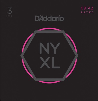 Daddario NYXL Gitarrsträngar (09-42) 3-pack
