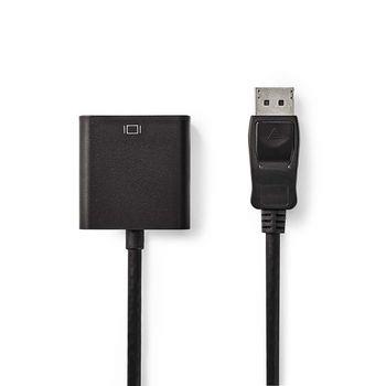 Nedis Displayport-adapter | DisplayPort Hane | DVI-D 24+1-Pin Hona | 1080p | Nickelplaterad | Rak | 0.20 m | Rund | PVC | ABS | Svart | Plastpåse