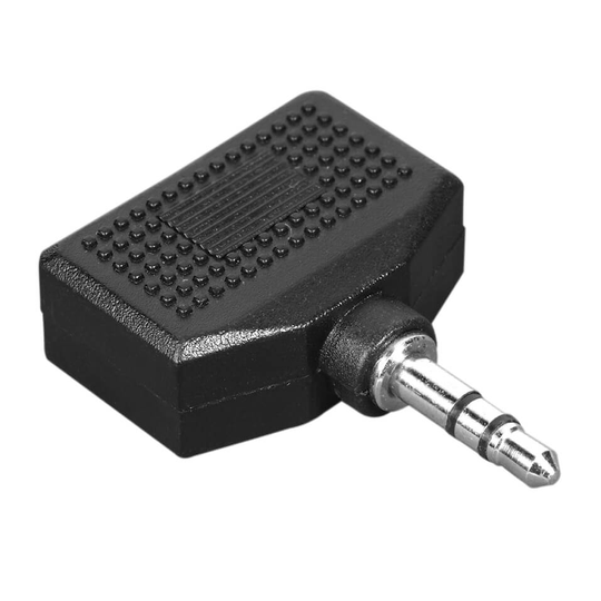 HAMA Adapter Audio 2x3.5mm- 3.5mm 2xHona-Hane Svart