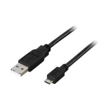 DELTACO USB Cable | USB-A - Micro-B | 2.0 | 3m | Black