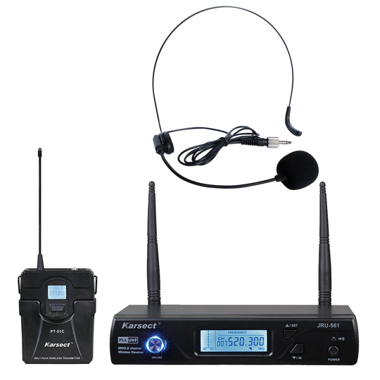 Karsect JRU-561/PT-51C/HT-11A trådlöst headset-mikrofon-set