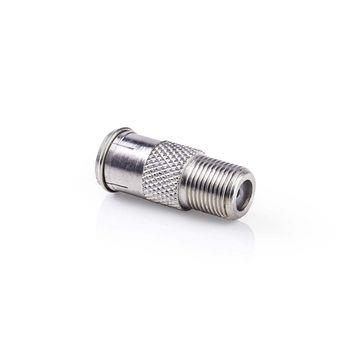 Nedis Satellite & Antenn Adapter | F Hane Quick | F Hona | Nickelplaterad | 75 Ohm | Rak | Metall | Silver | 10 st. | Plastpåse