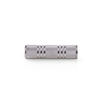 Nedis Stereo Audio Adapter | 3.5 mm Hona | 3.5 mm Hona | Nickelplaterad | Rak | Metall | Silver | 10 st. | Plastpåse