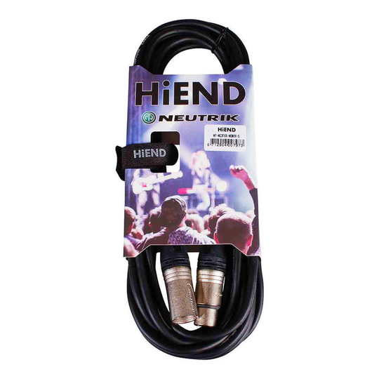 HiEnd with Neutrik xlr-till-xlr-kabel 5 meter