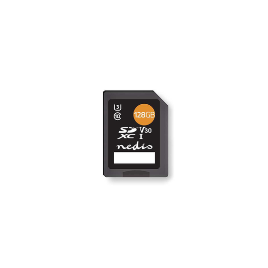 Nedis Minneskort | SDXC | 128 GB | Skrivhastighet: 80 MB/s | Läshastighet: 45 MB/s | UHS-I