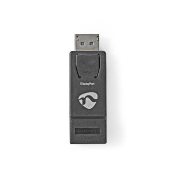 Nedis Displayport-adapter | DisplayPort Hane | HDMI- Hona | 4K@30Hz | Nickelplaterad | Rak | ABS | ABS | Svart | Låda