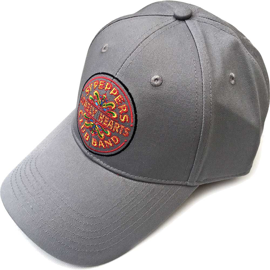 The Beatles: Unisex Baseball Cap/Sgt Pepper Drum (Grey)