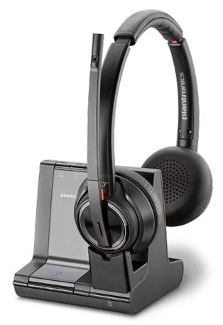 Poly SAVI W8220-M Office 3IN1 On-the-head Stereo headset, DECT, Microsoft Certified