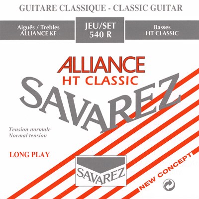 Savarez 540R Alliance Normal spansk gitarr sträng set, röd