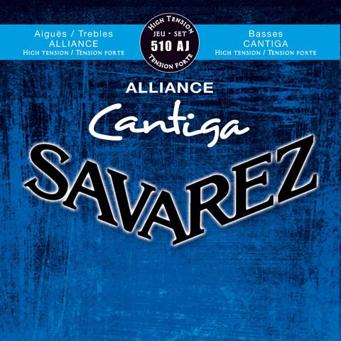 Savarez 510AJ Classic Cantiga spansk gitarr-strängar, blå