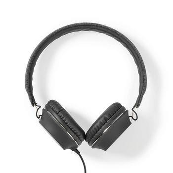 Nedis On-Ear Trådbundna Hörlurar | 3.5 mm | Kabellängd: 1.20 m | Antracit / Svart