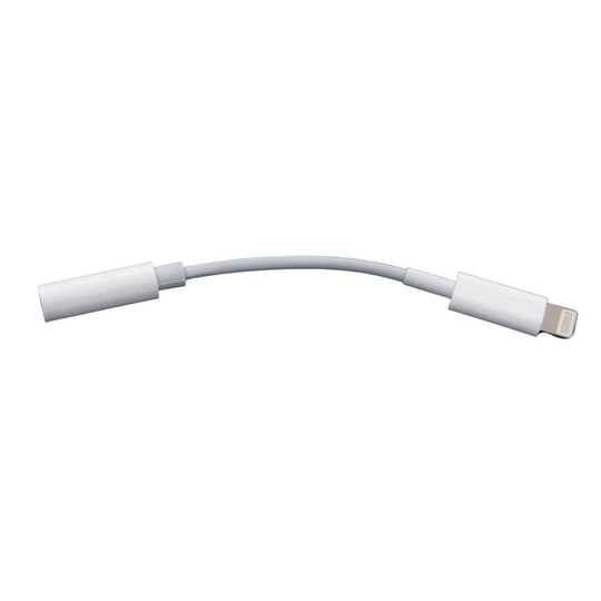 Record AC-L-TRRS Lightning till minijack-adapter för hörlurar