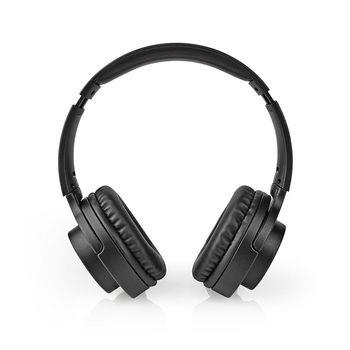 Nedis Trådlösa On-Ear hörlurar | Maximal batteritid: 12 hrs | Inbygd mikrofon | Tryck på Kontroll | Brusreducering | Stöd för röststyrning | Volymkontroll | Svart