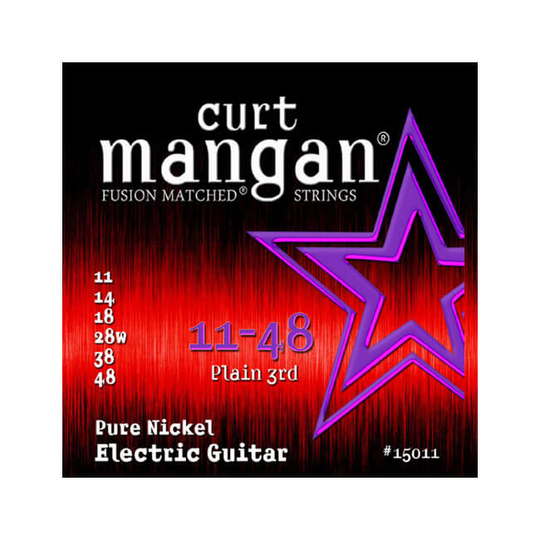 Curt Mangan 15011 Pure Nickel el-gitarr-strängar 011-048