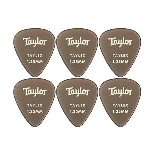 Taylor Premium 351 Taylex 1,25 mm plektrum (6 st) smoke grey