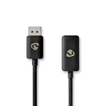 Nedis Displayport-adapter | DisplayPort Hane | HDMI- Utgång | 8K@30Hz | Nickelplaterad | Rak | 0.20 m | Rund | TPE | PVC | Svart | Kuvert