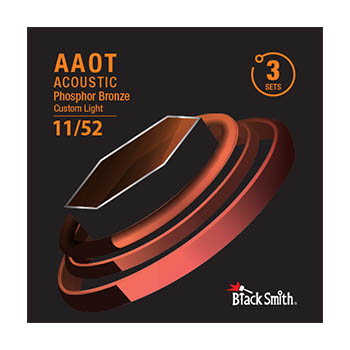 BlackSmith AAPB-1152-3P western-gitarr-strängar, 011-052 (3 SET)
