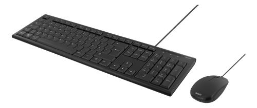 Delatco TB-700 Keyboard & Mouse kit, USB, Pan-Nordic