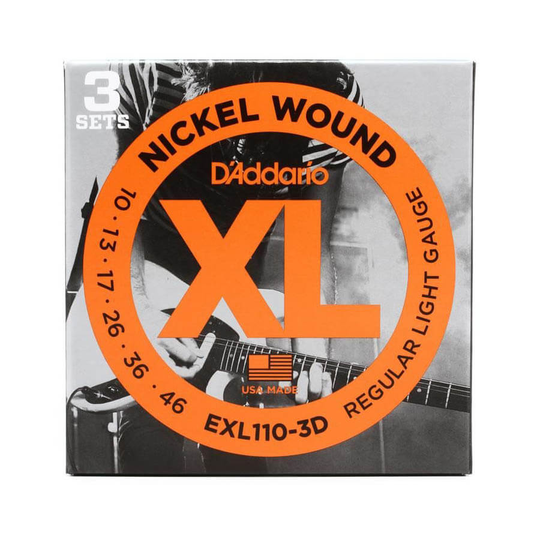 D'Addario EXL110-3D el-gitarr-strängar, 009-042 (3 set)