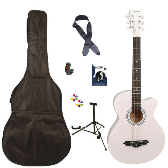 Norfolk STARTER WH western-gitarr paket vit