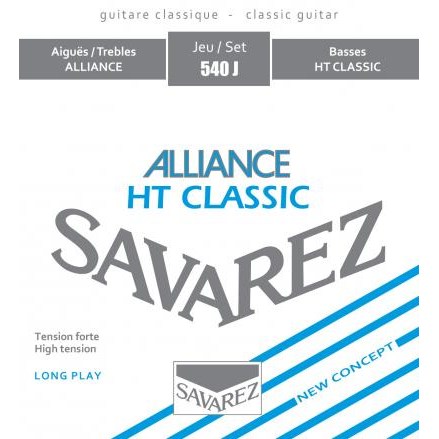 Savarez 540J Alliance High spansk gitarr-strängset röd