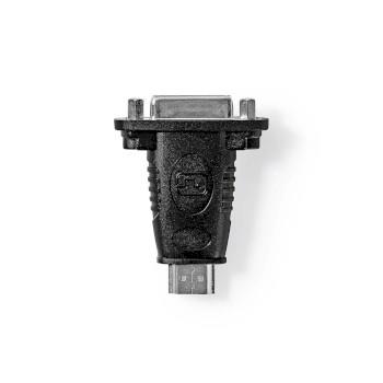 Nedis HDMI- Adapter | HDMI- Kontakt | DVI-D 24+1-Pin Hona | Guldplaterad | Rak | ABS | Svart | 1 st. | Låda