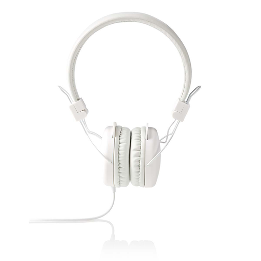 Nedis On-Ear Trådbundna Hörlurar | 3.5 mm | Kabellängd: 1.20 m | Vit
