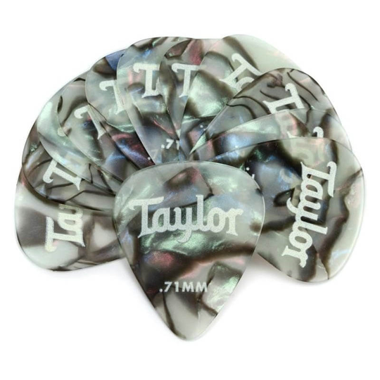 Taylor Celluloid 351 0,71 mm plektrum (12 st) abalone