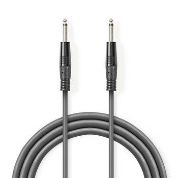 Nedis Monoljudkabel | 6.35 mm Hane | 6.35 mm Hane | Nickelplaterad | 3.00 m | Rund | PVC