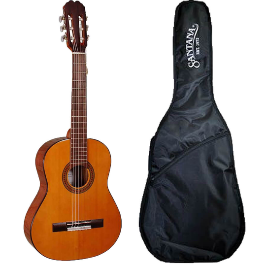 Santana DG-80 HG 1/2 spansk barn gitarr med väska
