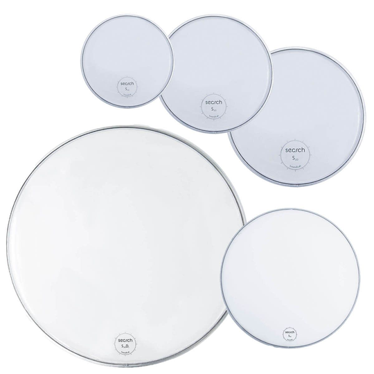 Search S10 Clear (10"+12"+14"+14"+20") trummskinns paket