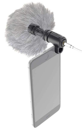 Røde VideoMic ME mikrofon med hållare till iPhone