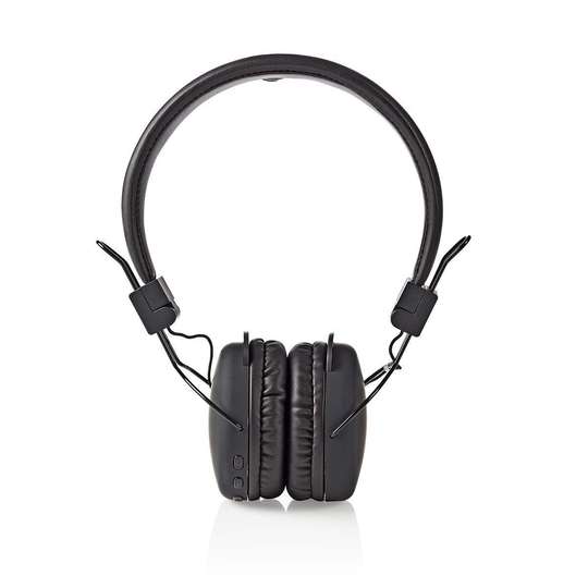 Nedis Trådlösa On-Ear hörlurar | Maximal batteritid: 15 hrs | Inbygd mikrofon | Tryck på Kontroll | Volymkontroll | Svart