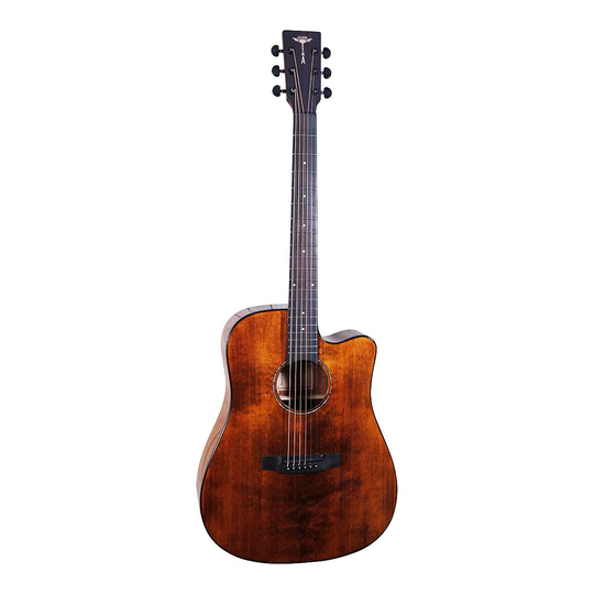 Tyma D-3CE RS western-gitarr brown