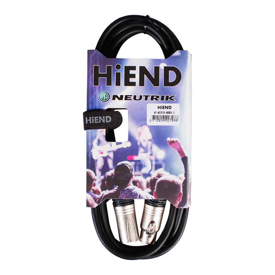HiEnd with Neutrik xlr-till-xlr-kabel 3 meter