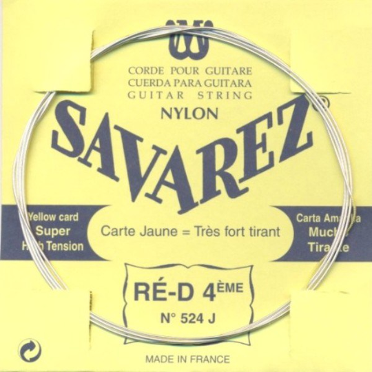 Savarez 524J D4 lös spansk gitarr-sträng, gul