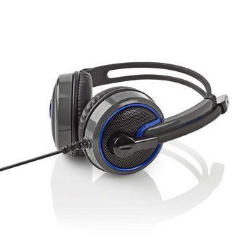 Nedis Gaming Headset | Over-Ear | Stereo | 2x 3.5 mm | Vikbara Mikrofon | 2.20 m | Utan Belysning