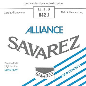 Savarez 542J Alliance H2 lös spansk gitarr-sträng, blå